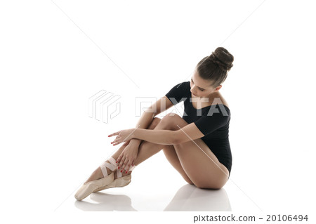 Image of graceful ballerina with beautiful legs Image of graceful ballerina with beautiful legs 20106494