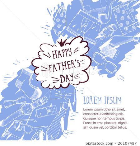 Fathers day vector illustration Fathers day vector illustration 20107487