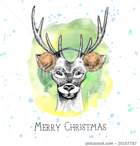 Hand drawn Christmas card Hand drawn Christmas card 20107787