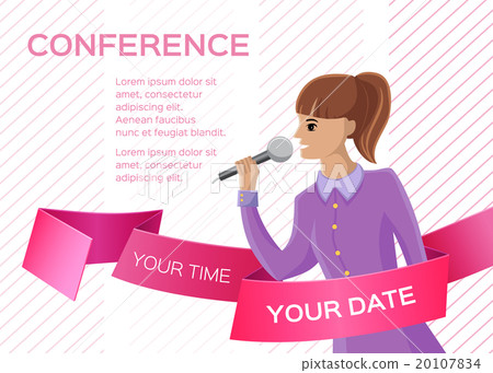 Conference template illustration Conference template illustration 20107834
