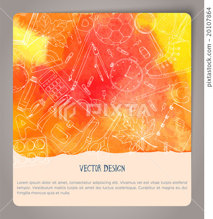Hand drawn watercolor cards Hand drawn watercolor cards 20107864