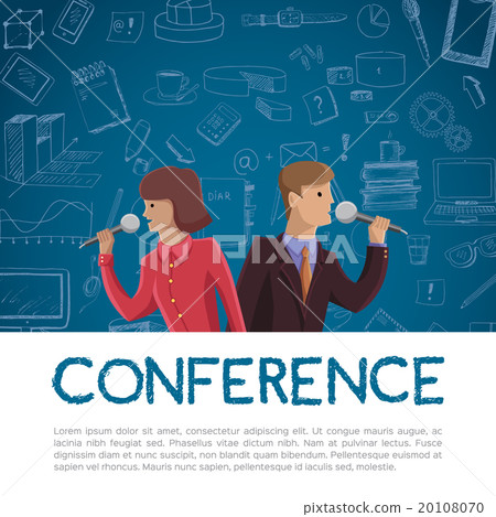 Conference template illustration Conference template illustration 20108070