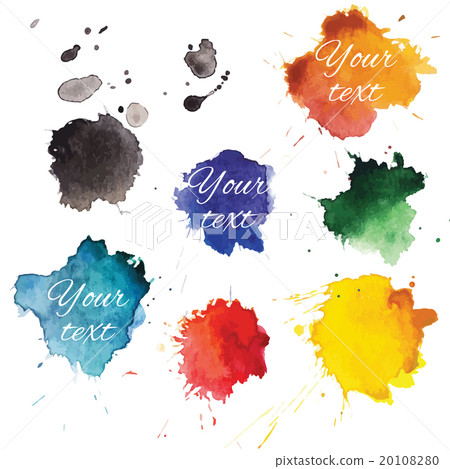 Watercolor blots 20108280