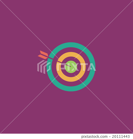 Successful shoot flat icon Successful shoot flat icon 20111443