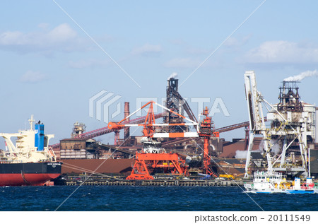 Scenery of steelworks at Nagoya Port 20111549