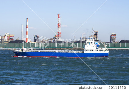 Tanker ship going in front of steelworks Tanker ship going in front of steelworks 20111550