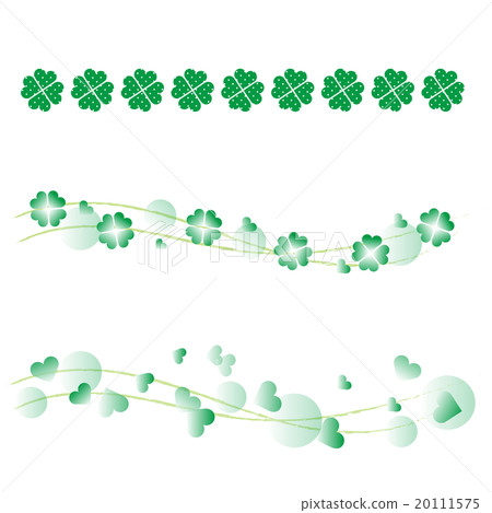 Four leaves heart background material 20111575