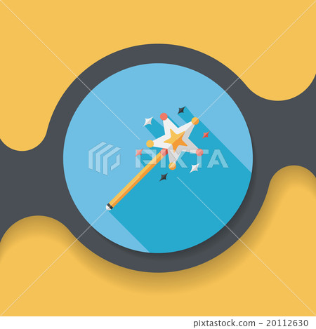 magic wand flat icon with long shadow,eps10 magic wand flat icon with long shadow,eps10 20112630