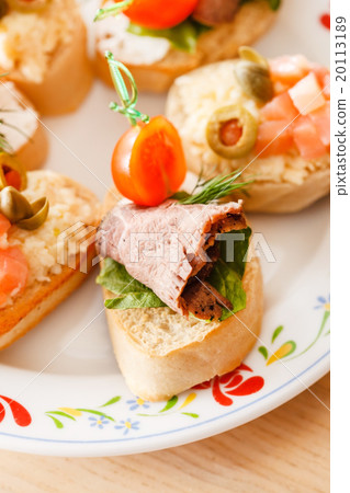 canape on the plate canape on the plate 20113189