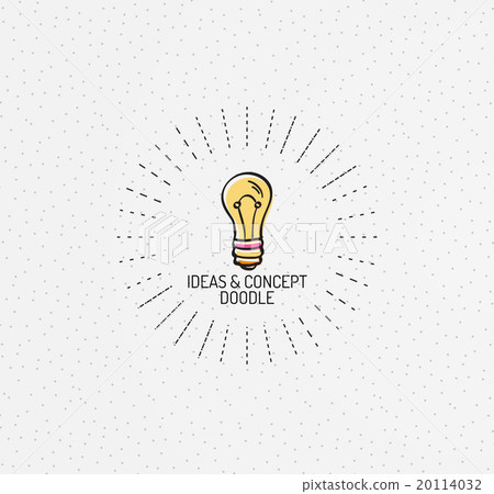 Vector multicolored hand-drawn doodles, icon Vector multicolored hand-drawn doodles, icon 20114032
