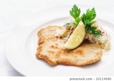 Schnitzel with cabbage Schnitzel with cabbage 20114080
