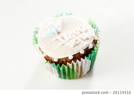 Frosted Cupcake with I Love You Written 20114318