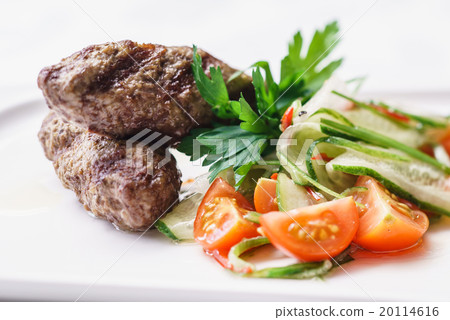 kebab with salad kebab with salad 20114616