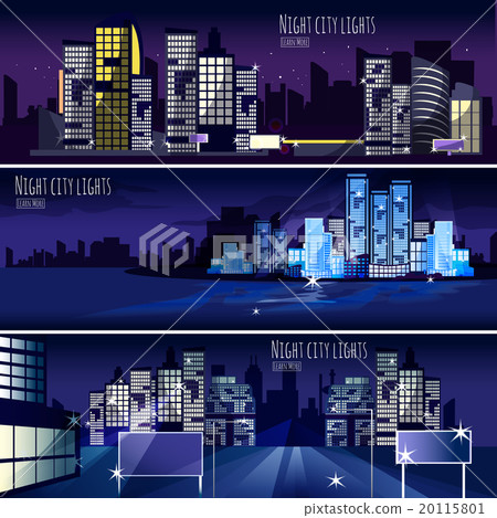 City Nightcape 3 Banners Set 20115801