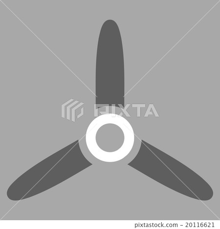 Three Bladed Screw Flat Icon Three Bladed Screw Flat Icon 20116621