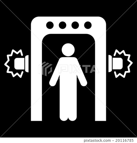 Passenger Screening Flat Icon 20116785