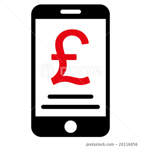 British Pound Mobile Payment Flat Icon 20116856