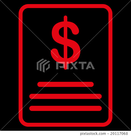 Invoice Budget Flat Icon 20117068