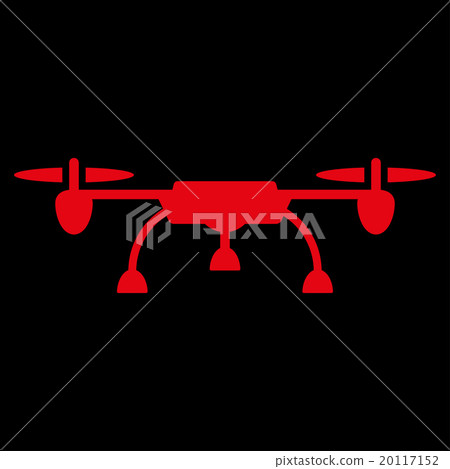 Drone Flat Icon - Stock Illustration [20117152] - PIXTA
