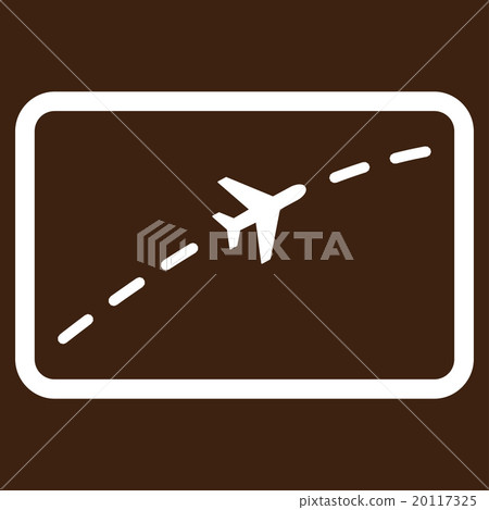 Plane Route Flat Icon Plane Route Flat Icon 20117325