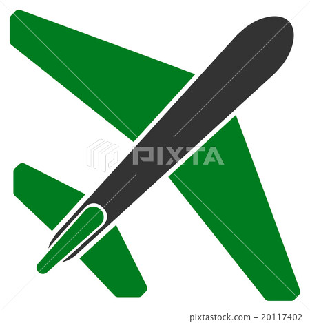 Jet Airplane Flat Icon 20117402