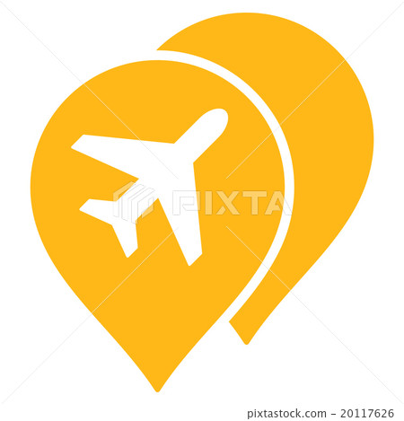 Airport Markers Flat Icon Airport Markers Flat Icon 20117626