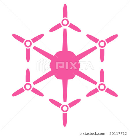 Hexacopter Flat Icon 20117712