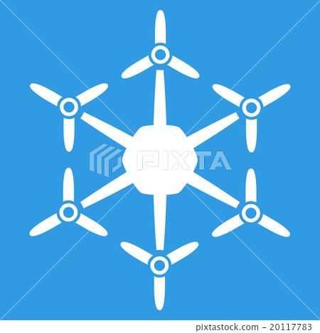 Hexacopter Flat Icon Hexacopter Flat Icon 20117783