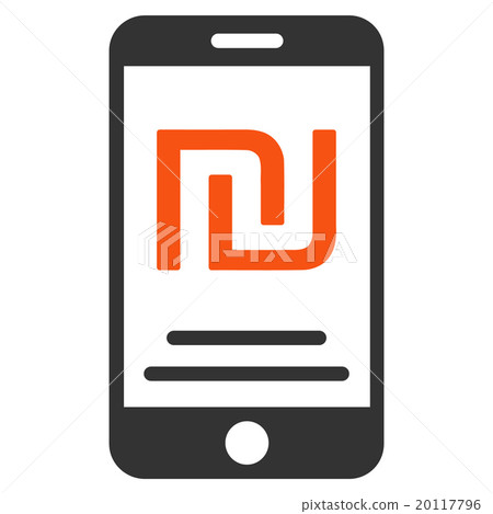 Shekel Mobile Payment Flat Icon 20117796