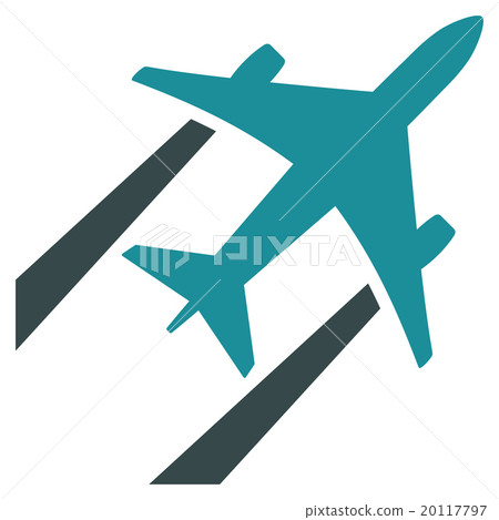 Air Jet Trace Flat Icon 20117797