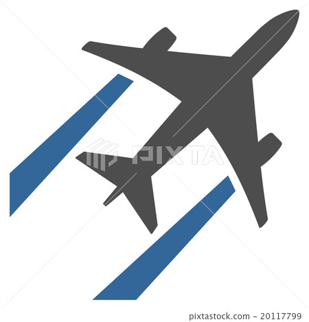 Air Jet Trace Flat Icon 20117799