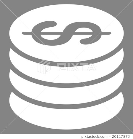 Dollar Coins Flat Icon Dollar Coins Flat Icon 20117873