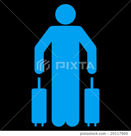 Passenger Luggage Flat Icon Passenger Luggage Flat Icon 20117900
