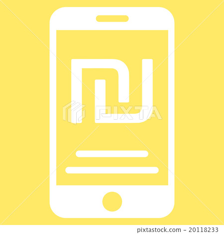 Shekel Mobile Payment Flat Icon Shekel Mobile Payment Flat Icon 20118233
