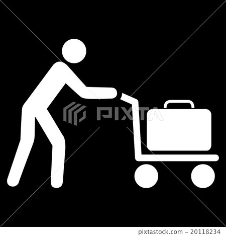 Passenger Trolley Flat Icon Passenger Trolley Flat Icon 20118234