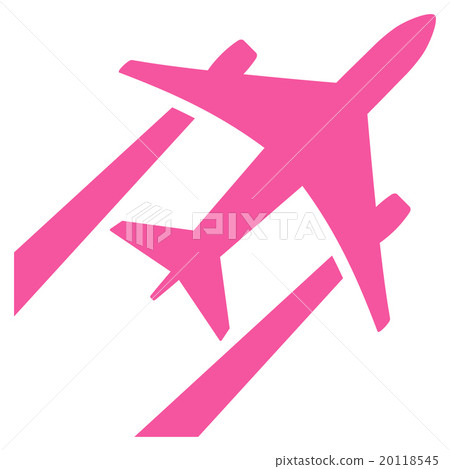 Air Jet Trace Flat Icon 20118545