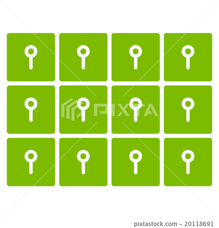 Lockers Flat Icon Lockers Flat Icon 20118691
