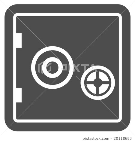 Bank Safe Flat Icon 20118693