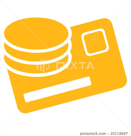 Credit Card And Coins Flat Icon Credit Card And Coins Flat Icon 20118697