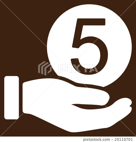 Five Cents Payment Flat Icon 20118701
