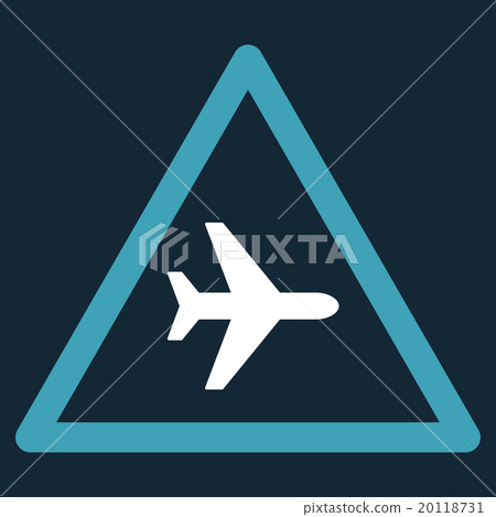 Airplane Danger Flat Icon Airplane Danger Flat Icon 20118731