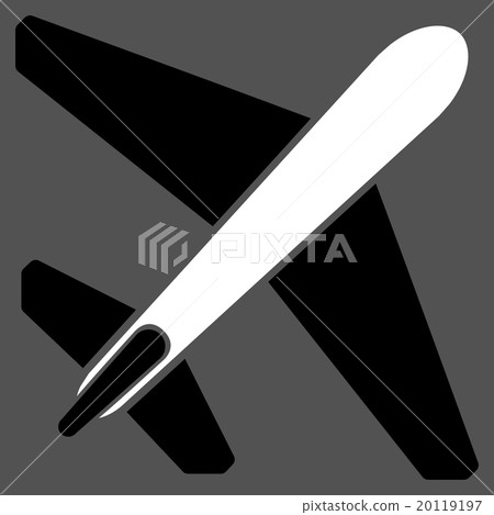 Jet Airplane Flat Icon 20119197