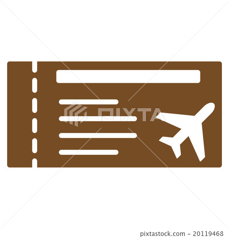 Airticket Flat Icon 20119468
