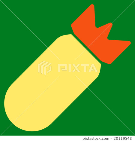 Aviation Bomb Flat Icon Aviation Bomb Flat Icon 20119548