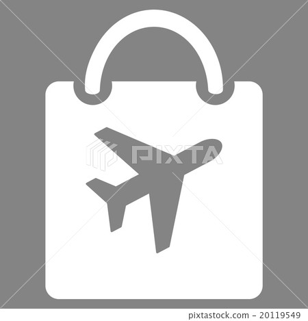 Duty Free Bag Flat Icon Duty Free Bag Flat Icon 20119549