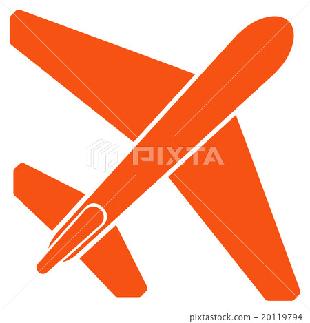 Jet Airplane Flat Icon 20119794