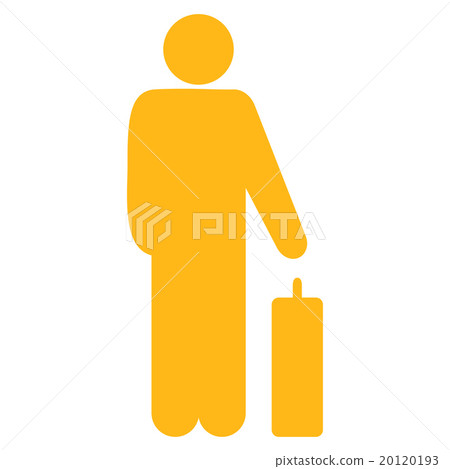 Passenger Baggage Flat Icon 20120193