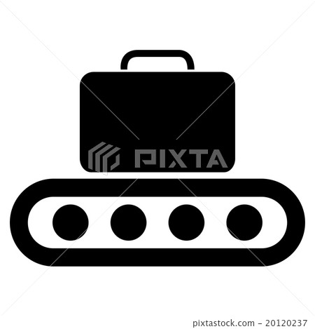 Baggage Conveyor Flat Icon 20120237