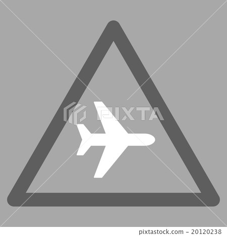 Airplane Danger Flat Icon 20120238