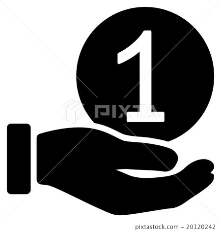 One Coin Payment Flat Icon One Coin Payment Flat Icon 20120242